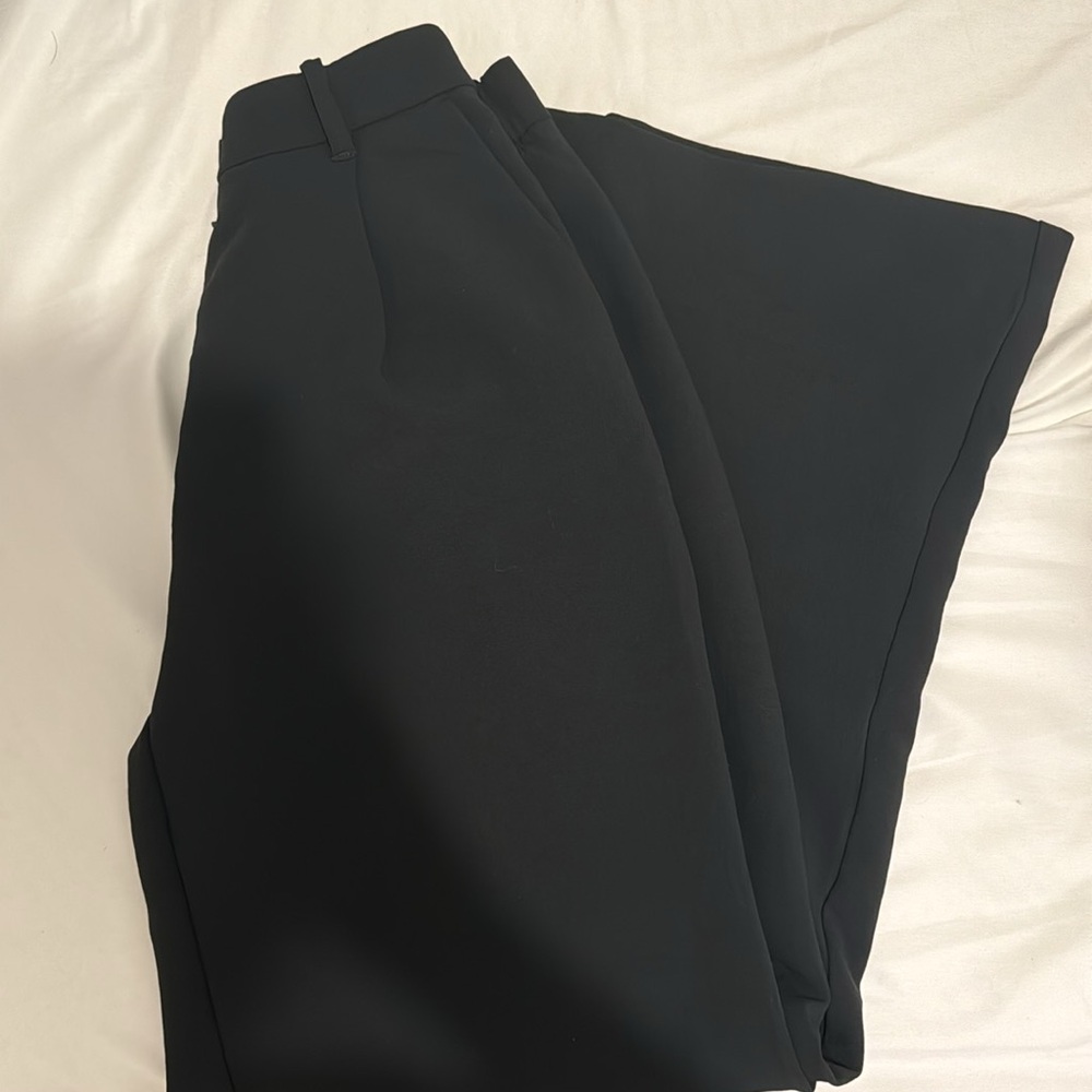 Abercrombie & Fitch Black Wide-Leg Trousers - Picture 6 of 6